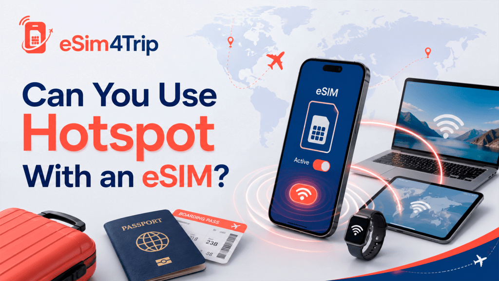 eSIM hotspot and mobile tethering travel guide